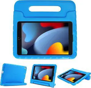 ProCase Kids Case for iPad 9th Generation/iPad 8/iPad 7, iPad 10.2 Case 2021 2020 2019/iPad Air 10.5/iPad Pro 10.5 Kids Case, Shockproof Lightweight Case with Convertible Handle -Blue