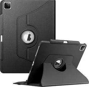 Fintie Rotating Case for iPad Pro 12.9-inch 6th Generation 2022-360 Degree Swiveling Protective Cover with Pencil Holder, Auto Sleep/Wake, Also Fit iPad Pro 12.9" 5th/4th/3rd Gen, Black