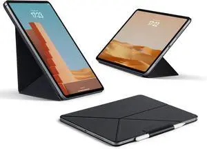 PITAKA for iPad Pro 11 Inch Case 2024, Compatible with iPad Pro m4, Portrait/Landscape Magnetic Case with Pencil Holder, 4 Standing Angles and - Black