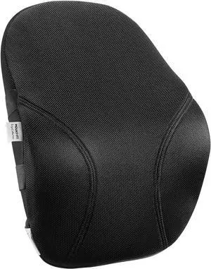 Mount-It! Office Chair Cushion, Lumbar Support Pillow for Office Chair, Back Support Pillow for Desk Chair, Gaming, Home or Car with Memory Foam Filling, Relief Back Pain Improve Posture, Black Large