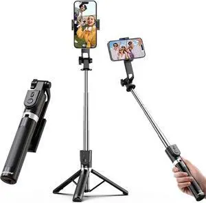 UBeesize Selfie Stick Tripod for iPhone and Android, 52'' Extendable Phone Tripod Stand with Remote, Portable Selfie Sticks with Phone Holder for Video Recording & Travel UBeesize Selfie Stick Tripod for iPhone and Android, 52'' Extendable Phone Tripod Stand with Remote, Portable Selfie Sticks with Phone Holder for Video Recording & Travel