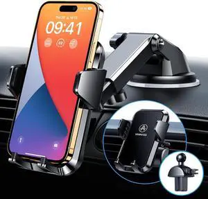 [2025 Newest] Car Phone Holder VANMASSUltimate Military-Grade Stable & Durable Suction Cell Mount Truck Stand Cradle for Dashboard Windshield Vent for iPhone 16 Pro Max 15 14 13 Samsung S25 Android