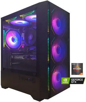 YLZKIX Gaming PC Desktop , AMD Ryzen 5 5500 6 core 3.6GHz (up to 4.2GHz), Nvidia GeForce GTX 1060 3GB,16GB DDR4 RAM 3200MHz, 512G NVME SSD, 550W PSU, Game Design Office Platform, Wi-Fi, Windows 11 YLZKIX Gaming PC Desktop , AMD Ryzen 5 5500 6 core 3.6GHz (up to 4.2GHz), Nvidia GeForce GTX 1060 3GB,16GB DDR4 RAM 3200MHz, 512G NVME SSD, 550W PSU, Game Design Office Platform, Wi-Fi, Windows 11
