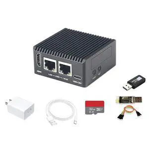 NanoPi R76S Mini Router, RK3576 Octa-Core SoC with AI Model, LPDDR4X 4GB RAM 64GB eMMC, 6TOPS NPU,Dual 2.5G Ethernet, Support M.2 Wi-Fi Module (with M.2 WiFi, LPDDR4X 4GB, TF Card Kit) NanoPi R76S Mini Router, RK3576 Octa-Core SoC with AI Model, LPDDR4X 4GB RAM 64GB eMMC, 6TOPS NPU,Dual 2.5G Ethernet, Support M.2 Wi-Fi Module (with M.2 WiFi, LPDDR4X 4GB, TF Card Kit)