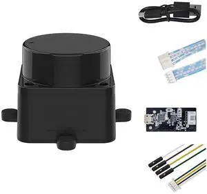 FHL-LD19 360 Degree 2D Lidar Distance Sensor Kit, 10Hz Scan Rate and 12m Distance Lidar Scanner Module for Smart Obstacle/Robot/Maker Education Indoor/Outdoor FHL-LD19 360 Degree 2D Lidar Distance Sensor Kit, 10Hz Scan Rate and 12m Distance Lidar Scanner Module for Smart Obstacle/Robot/Maker Education Indoor/Outdoor