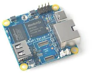 NanoPi Zero2 Super Tiny Fast GigE Single Board Computer, 1GB/2GB LPDDR4X RAM Rockchip RK3528A SoC, Gigabit Ethernet Port for IoT Smart Home Gateway, Support FriendlyWrt Ubuntu (1GB RAM None eMMC) NanoPi Zero2 Super Tiny Fast GigE Single Board Computer, 1GB/2GB LPDDR4X RAM Rockchip RK3528A SoC, Gigabit Ethernet Port for IoT Smart Home Gateway, Support FriendlyWrt Ubuntu (1GB RAM None eMMC)