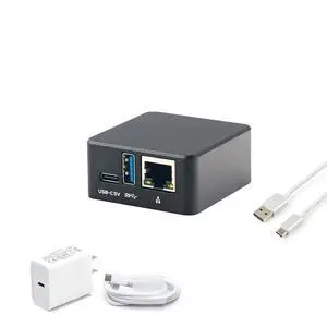 FriendlyElec NanoPi NEO3 Plus Mini Router OpenWRT, 1GB/2GB LPDDR4 RAM, Rockchip RK3528A SoC, Gigabit Ethernet, USB 3.0, eMMC Module Slot, FriendlyWrt/Linux OS (with Case, 2+0GB, Power Kit) FriendlyElec NanoPi NEO3 Plus Mini Router OpenWRT, 1GB/2GB LPDDR4 RAM, Rockchip RK3528A SoC, Gigabit Ethernet, USB 3.0, eMMC Module Slot, FriendlyWrt/Linux OS (with Case, 2+0GB, Power Kit)