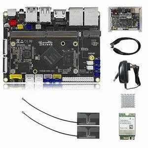 YY3568 Open-Source Developer Kit Rockchip RK3568 Soc Support Android11.0, Debian10.0 and OpenHarmony OS, 64-bit AI Mainboard for Face Recognition Prototyping (Advanced Kit with WiFi 4GB RAM) YY3568 Open-Source Developer Kit Rockchip RK3568 Soc Support Android11.0, Debian10.0 and OpenHarmony OS, 64-bit AI Mainboard for Face Recognition Prototyping (Advanced Kit with WiFi 4GB RAM)