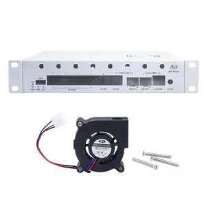 Metal Case + 5020 Blower Cooling Fan for Banana Pi BPI-R4 Pro WiFi7 Router, Protective Shell with 5020 Fan, White (Only Case & Fan, No Router) Metal Case + 5020 Blower Cooling Fan for Banana Pi BPI-R4 Pro WiFi7 Router, Protective Shell with 5020 Fan, White (Only Case & Fan, No Router)