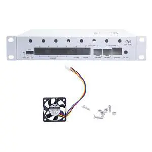 Metal Case + 4010 Blower Cooling Fan for Banana Pi BPI-R4 Pro WiFi7 Router, Protective Shell with 4010 Fan, White (Only Case & Fan, No Router) Metal Case + 4010 Blower Cooling Fan for Banana Pi BPI-R4 Pro WiFi7 Router, Protective Shell with 4010 Fan, White (Only Case & Fan, No Router)