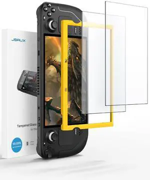 2-Pack Anti Glare Screen Protector for Steam Deck, 9H Hardness Matte Tempered Glass for Steam Deck OLED with Guiding Frame, Scratch Resistant, Comes with Toolkits 2-Pack Anti Glare Screen Protector for Steam Deck, 9H Hardness Matte Tempered Glass for Steam Deck OLED with Guiding Frame, Scratch Resistant, Comes with Toolkits