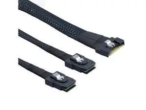 VoltSync SlimSAS SFF-8654 8i 4.0 to Dual SAS 8087 Cable \u2013 32AWG 24G High-Speed Server Internal Cable with Anti-Misdirection Design (1M) VoltSync SlimSAS SFF-8654 8i 4.0 to Dual SAS 8087 Cable \u2013 32AWG 24G High-Speed Server Internal Cable with Anti-Misdirection Design (1M)