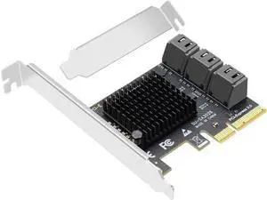 VoltSync 6 Port PCIe X4 to SATA 3.0 Expansion Card, Internal SATA Adapter for Desktop PC, Supports SSD/HDD Bootable System Drives, Plug and Play (Driver-Free) VoltSync 6 Port PCIe X4 to SATA 3.0 Expansion Card, Internal SATA Adapter for Desktop PC, Supports SSD/HDD Bootable System Drives, Plug and Play (Driver-Free)