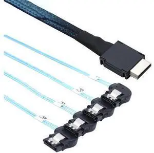 VoltSync OCuLink PCI-Express SAS SFF-8611 4i to SATA 7P Right Angle Server Hard Drive Cable \u2013 32AWG 12Gbps High Speed Internal Harness (0.5M) VoltSync OCuLink PCI-Express SAS SFF-8611 4i to SATA 7P Right Angle Server Hard Drive Cable \u2013 32AWG 12Gbps High Speed Internal Harness (0.5M)