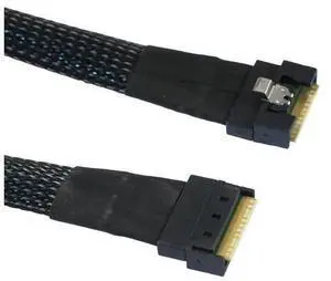 VoltSync SlimSAS SFF-8654 8i 8X 4.0 Cable \u2013 32AWG 24G High-Speed Server Interconnect with Anti-Misdirection Design (1M) VoltSync SlimSAS SFF-8654 8i 8X 4.0 Cable \u2013 32AWG 24G High-Speed Server Interconnect with Anti-Misdirection Design (1M)