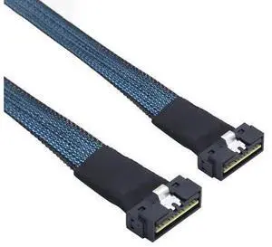 VoltSync PCIe SlimSAS LP Low Profile SFF-8654 8i 74P to LP 8X High Speed Internal Cable \u2013 24Gbps 85m 30AWG Server Data Harness (0.5M/19.68in) VoltSync PCIe SlimSAS LP Low Profile SFF-8654 8i 74P to LP 8X High Speed Internal Cable \u2013 24Gbps 85m 30AWG Server Data Harness (0.5M/19.68in)