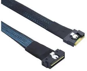 VoltSync PCIe SlimSAS LP Low Profile SFF-8654 8i to SFF-8654 8X Server Cable \u2014 24Gbps High-Speed 85 Ohm Internal Flat-to-Flat Connection Cable with Anti-Misplug Design, Black (0.8M) VoltSync PCIe SlimSAS LP Low Profile SFF-8654 8i to SFF-8654 8X Server Cable \u2014 24Gbps High-Speed 85 Ohm Internal Flat-to-Flat Connection Cable with Anti-Misplug Design, Black (0.8M)