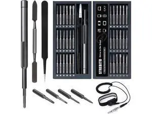 VoltSync Small Screwdriver Set 39 in 1 Precision Screwdriver Set With 11" ESD Anti Static Wrist Strap VoltSync Small Screwdriver Set 39 in 1 Precision Screwdriver Set With 11" ESD Anti Static Wrist Strap