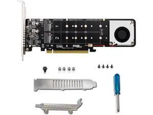 VoltSync PH44PLUS PCIe4.0 X16 to 4*M.2 M-Key NVME SSD RAID Expansion Adapter Split Card Support 2U Server VoltSync PH44PLUS PCIe4.0 X16 to 4*M.2 M-Key NVME SSD RAID Expansion Adapter Split Card Support 2U Server