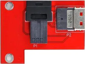 VoltSync PCI-Express 4.0 Slimline SAS SFF-8654 to HD SFF-8643 PCBA Female Adapter with Bracket VoltSync PCI-Express 4.0 Slimline SAS SFF-8654 to HD SFF-8643 PCBA Female Adapter with Bracket