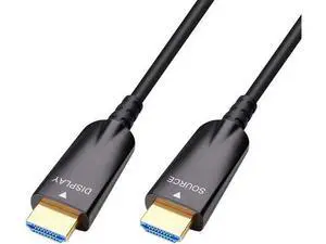 VoltSync 25ft Fiber Optic HDMI Cable 4K 60Hz 1080p HD Video 3D ARC HDCP CEC High Speed Long Cord for Computer Monitor TV Projector (25 Feet, Black) VoltSync 25ft Fiber Optic HDMI Cable 4K 60Hz 1080p HD Video 3D ARC HDCP CEC High Speed Long Cord for Computer Monitor TV Projector (25 Feet, Black)