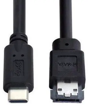 VoltSync USB C to eSATA Cable for HDD/SSD/ODD 3.28FT/1.0M (One Way Transmission The USB Port Must be Connected to The Host) VoltSync USB C to eSATA Cable for HDD/SSD/ODD 3.28FT/1.0M (One Way Transmission The USB Port Must be Connected to The Host)