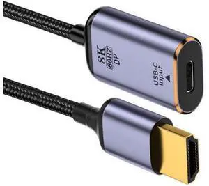 VoltSync USB-C Type C Female Source to HDMI Sink HDTV Cable 8K@60hz 4K@120hz for Tablet Phone Laptop VoltSync USB-C Type C Female Source to HDMI Sink HDTV Cable 8K@60hz 4K@120hz for Tablet Phone Laptop