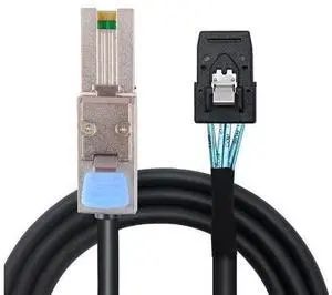VoltSync Heretom External Mini SAS 28AWG Male 26Pin SFF-8088 to Internal Mini SAS Male 36Pin SFF-8087 Data Cable 1M 3.3feet VoltSync Heretom External Mini SAS 28AWG Male 26Pin SFF-8088 to Internal Mini SAS Male 36Pin SFF-8087 Data Cable 1M 3.3feet