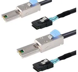 VoltSync Heretom 2pcs External Mini SAS 28AWG Male 26Pin SFF-8088 to Internal Mini SAS Male 36Pin SFF-8087 Data Cable 1M 3.3feet VoltSync Heretom 2pcs External Mini SAS 28AWG Male 26Pin SFF-8088 to Internal Mini SAS Male 36Pin SFF-8087 Data Cable 1M 3.3feet