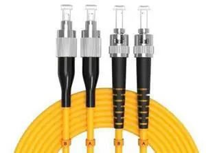 VoltSync 60Meters 196ft FC/UPC-ST/UPC Single-Mode Fiber Optic Cable FC to ST OS2 Jumper Optical Patch Cord Duplex 9/125um Yellow FC-ST VoltSync 60Meters 196ft FC/UPC-ST/UPC Single-Mode Fiber Optic Cable FC to ST OS2 Jumper Optical Patch Cord Duplex 9/125um Yellow FC-ST