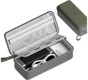 VoltSync Electronics Organizer Travel Case Cable Organizer Bag Pouch Portable Waterproof Carry Case for Cable, Charger,Power Bank, SD Card, Mouse, USB Flash Disk (DPB03 Green) VoltSync Electronics Organizer Travel Case Cable Organizer Bag Pouch Portable Waterproof Carry Case for Cable, Charger,Power Bank, SD Card, Mouse, USB Flash Disk (DPB03 Green)