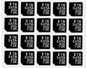 20PCS Capacity Sticker Label for Hard Drive Tray Caddy DXD9H 0DXD9H X7K8W 0X7K8W, Compatible for D-ELL PowerEdge 16th-14th Gen r740 r640 r440 r340 r750 r650 r550 r760 r660 r6625, 8TB, SATA, 6GB, 7.2K 20PCS Capacity Sticker Label for Hard Drive Tray Caddy DXD9H 0DXD9H X7K8W 0X7K8W, Compatible for D-ELL PowerEdge 16th-14th Gen r740 r640 r440 r340 r750 r650 r550 r760 r660 r6625, 8TB, SATA, 6GB, 7.2K