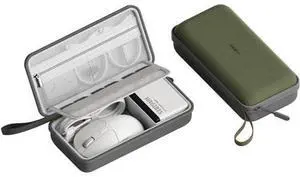 VoltSync Electronics Organizer Travel Case Cable Organizer Bag Pouch Portable Waterproof Carry Case for Cable, Charger,Power Bank, SD Card, Mouse, USB Flash Disk (DPB02 Green) VoltSync Electronics Organizer Travel Case Cable Organizer Bag Pouch Portable Waterproof Carry Case for Cable, Charger,Power Bank, SD Card, Mouse, USB Flash Disk (DPB02 Green)