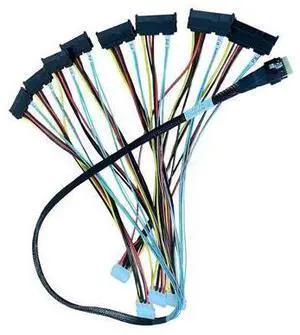 VoltSync SlimSAS 8X to 8*SAS, SFF-865474pin to 8*SFF-8482 29pin with 4*Big4pin Power Cable(100CM) VoltSync SlimSAS 8X to 8*SAS, SFF-865474pin to 8*SFF-8482 29pin with 4*Big4pin Power Cable(100CM)