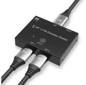 VoltSync DisplayPort 8K DP 1.4 Switch Bi-Direction 8K@30Hz 4K@120Hz Splitter Converter for Multiple Source and displays. VoltSync DisplayPort 8K DP 1.4 Switch Bi-Direction 8K@30Hz 4K@120Hz Splitter Converter for Multiple Source and displays.