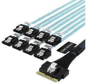 VoltSync SlimSAS 8i SFF-8654 74P Host/RAID to 8*SATA 7P Target HD VoltSync SlimSAS 8i SFF-8654 74P Host/RAID to 8*SATA 7P Target HD