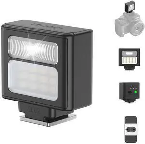 VoltSync SL02 Mini Flash Speedlite with Video Light, GN8 6500K Dual-Function Camera Flash for Photography and Video, 4 Power Levels Rechargeable Flash VoltSync SL02 Mini Flash Speedlite with Video Light, GN8 6500K Dual-Function Camera Flash for Photography and Video, 4 Power Levels Rechargeable Flash