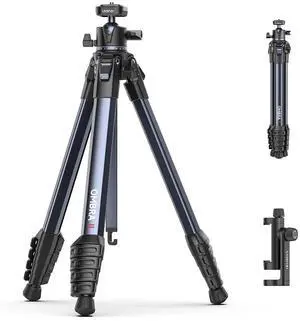 VoltSync Ombra Camera Tripod 61.5 Inch, 360° Ball Head Travel Tripod Stand with Uka Quick Release Plate for DSLR Sony Canon Fujifilm Camera Smartphone Vlogging Photography with Phone Mount Carry Bag VoltSync Ombra Camera Tripod 61.5 Inch, 360° Ball Head Travel Tripod Stand with Uka Quick Release Plate for DSLR Sony Canon Fujifilm Camera Smartphone Vlogging Photography with Phone Mount Carry Bag