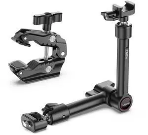 VoltSync HD02 10" Camera Magic Arm Super Clamp Kit with 360° Ball Head,Heavy-Duty Super Clamp,6.6lbs Load, 1/4"-20 & 3/8"-16 Mount, ARRI Pins, NATO Rail Articulating Friction Arm for DSLR/Monitor/Ligh VoltSync HD02 10" Camera Magic Arm Super Clamp Kit with 360° Ball Head,Heavy-Duty Super Clamp,6.6lbs Load, 1/4"-20 & 3/8"-16 Mount, ARRI Pins, NATO Rail Articulating Friction Arm for DSLR/Monitor/Ligh