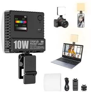 VoltSync C10 10W Portable Selfie LED Light - 1300 Lux vlogging Light, 3300mAh,Video Conference Lighting Kit, Phone Selfie Lights with Clip & Cold Shoe, Clip Light for iPhone 17 Tablet Computer Laptop VoltSync C10 10W Portable Selfie LED Light - 1300 Lux vlogging Light, 3300mAh,Video Conference Lighting Kit, Phone Selfie Lights with Clip & Cold Shoe, Clip Light for iPhone 17 Tablet Computer Laptop