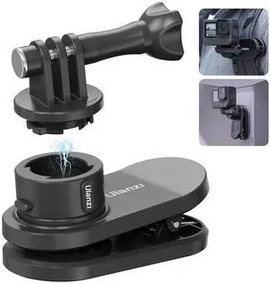 VoltSync Backpack Mount for Action Camera, Go Quick II Magnetic Suction Clip Clamp Mount Quick Release Shoulder Strap Holder Universal Accessories for Max Hero 13 12 11 10 9 8 7 6 5 Black DJI Action VoltSync Backpack Mount for Action Camera, Go Quick II Magnetic Suction Clip Clamp Mount Quick Release Shoulder Strap Holder Universal Accessories for Max Hero 13 12 11 10 9 8 7 6 5 Black DJI Action
