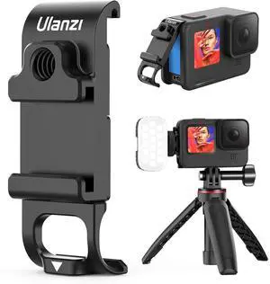 VoltSync G9-6 Battery Cover for Action Camera Hero 13 12 11 10 9 Aluminum Alloy Replacement Door with Cold Shoes and 1/4 Screw Removable Protective Type-C Charging Port Adapter Repair Part Camera Vlog VoltSync G9-6 Battery Cover for Action Camera Hero 13 12 11 10 9 Aluminum Alloy Replacement Door with Cold Shoes and 1/4 Screw Removable Protective Type-C Charging Port Adapter Repair Part Camera Vlog