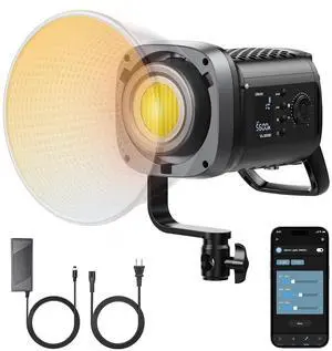 VoltSync 200W COB Video Light - VL-200Bi Bi Color LED Video Light Continuous Output Lighting with Adapter & APP Control, 2700K-6500K 6 Scenes Bowens Mount Photography Studio Lights for Videos Recordin VoltSync 200W COB Video Light - VL-200Bi Bi Color LED Video Light Continuous Output Lighting with Adapter & APP Control, 2700K-6500K 6 Scenes Bowens Mount Photography Studio Lights for Videos Recordin