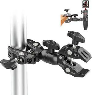 VoltSync Super Clamp Double Camera Clamp, R096 Crab Plier Clip Bracket Mount Monitor Magic Arm Double Ball Head Adapter for Photo Studio Light Stand, Photography Reflector, Photo Boom Stand, Cross Bar VoltSync Super Clamp Double Camera Clamp, R096 Crab Plier Clip Bracket Mount Monitor Magic Arm Double Ball Head Adapter for Photo Studio Light Stand, Photography Reflector, Photo Boom Stand, Cross Bar