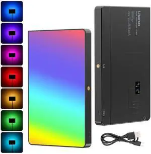 VoltSync LT003 RGB Video Light, 15W Portable LED Panel with 2100 Lumens, 10" Video Light Dimmable 2500K-9000K, Built-in 8000mAh Battery and USB Charger, CRI>95 for DSLR Camera Video Photography VoltSync LT003 RGB Video Light, 15W Portable LED Panel with 2100 Lumens, 10" Video Light Dimmable 2500K-9000K, Built-in 8000mAh Battery and USB Charger, CRI>95 for DSLR Camera Video Photography