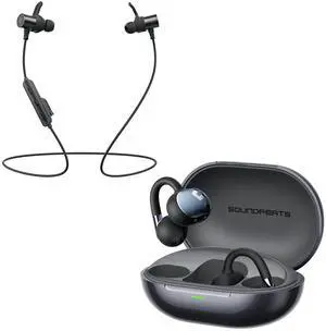 VoltSync Q40 HD Neckband Bluetooth Headphones & Clip1 Open Ear Clip-On Design Earbuds VoltSync Q40 HD Neckband Bluetooth Headphones & Clip1 Open Ear Clip-On Design Earbuds