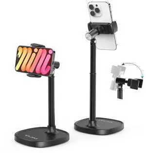 VoltSync Cell Phone Stand Mount for Desk, HP004 Adjustable Height & Angle Phone Holder, 360 Degree Rotating Desktop Phone Stand Compatible with iPhone, Samsung and All Phones VoltSync Cell Phone Stand Mount for Desk, HP004 Adjustable Height & Angle Phone Holder, 360 Degree Rotating Desktop Phone Stand Compatible with iPhone, Samsung and All Phones