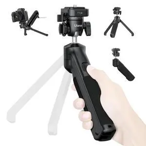 VoltSync TT38 One-Click Opening Vlogging Tripod Uka Quick-Release F38 w Cold Shoe Panoramic Ball Head w Hidden Hook, Camera Tabletop Flexible Travel Tripods for Sony/Canon/Nikon/Fujifilm and More VoltSync TT38 One-Click Opening Vlogging Tripod Uka Quick-Release F38 w Cold Shoe Panoramic Ball Head w Hidden Hook, Camera Tabletop Flexible Travel Tripods for Sony/Canon/Nikon/Fujifilm and More