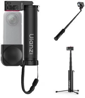 VoltSync MT98 2-in-1 Selfie Stick & Tripod for Action Camera, 1/4'' Mount & Adjustable 180°, 5 Section Extended to 57cm, Load Capacity 500g, Compatible for Insta360 X5/X4/X3/ONE X2/GO 3s/DJI Osmo 360 VoltSync MT98 2-in-1 Selfie Stick & Tripod for Action Camera, 1/4'' Mount & Adjustable 180°, 5 Section Extended to 57cm, Load Capacity 500g, Compatible for Insta360 X5/X4/X3/ONE X2/GO 3s/DJI Osmo 360