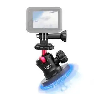 VoltSync Magnetic Camera Mount for Action Camera, Strong Magnetic Mount with 360° Rotation Ball Head and Built-in 6 Magnets, Compatible with Gopro Hero 13/12/11/10, DJI Osmo Action Osmo Nano, Insta360 VoltSync Magnetic Camera Mount for Action Camera, Strong Magnetic Mount with 360° Rotation Ball Head and Built-in 6 Magnets, Compatible with Gopro Hero 13/12/11/10, DJI Osmo Action Osmo Nano, Insta360